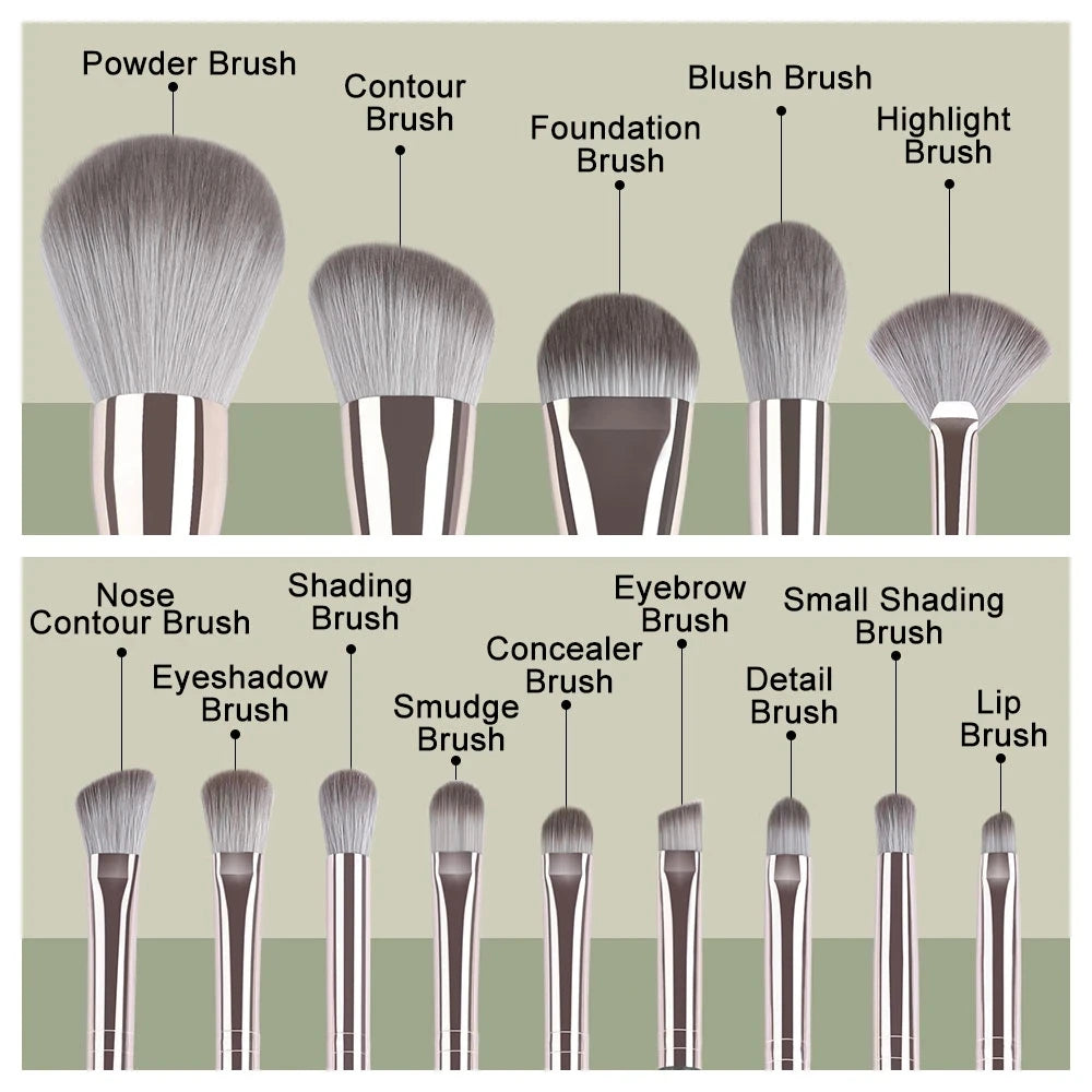 13Pcs-14Pcs Makeup Brushes Soft Fluffy Makeup Tools Cosmetic Powder