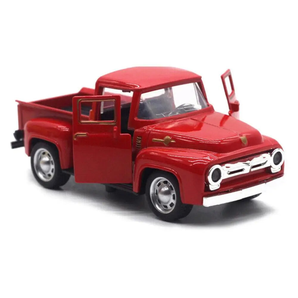 Red Metal Truck Toy Vintage