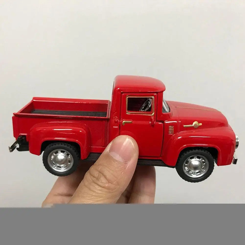 Red Metal Truck Toy Vintage