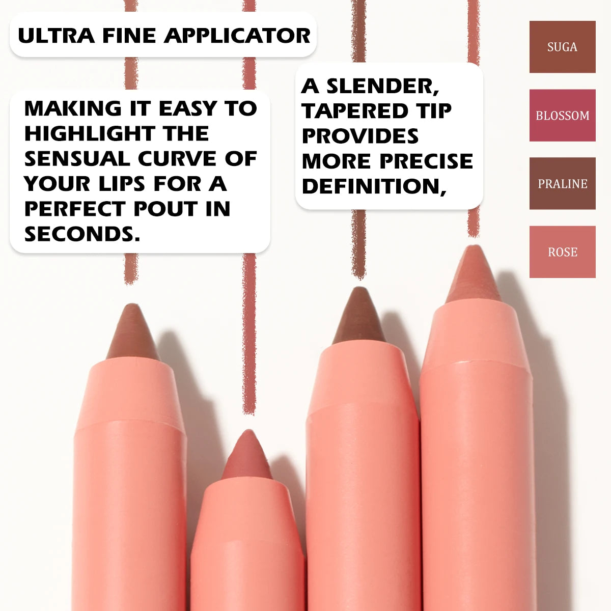 4 Colors Retro Lips Make Up Waterproof Lip Liner