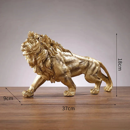 Golden Lion King Resin