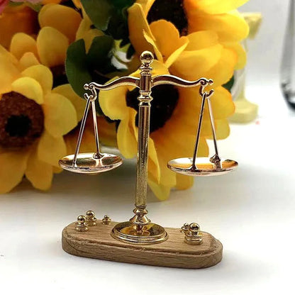 Mini Vintage Balance Scales Ornament