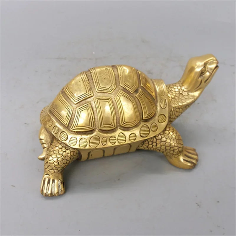 Copper Turtle Sculpture for Home Office Decoration