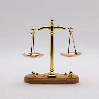 Mini Vintage Balance Scales Ornament