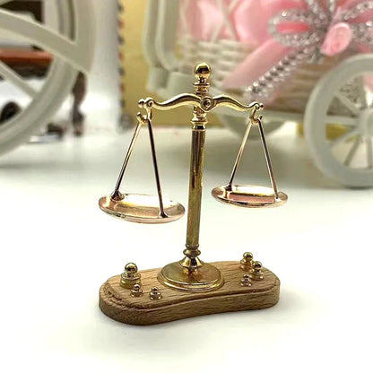 Mini Vintage Balance Scales Ornament