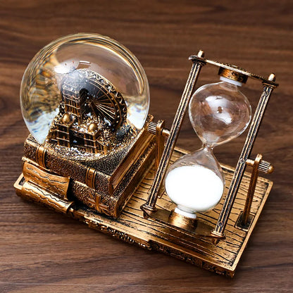 Time Crystal Ball Hourglass Antique