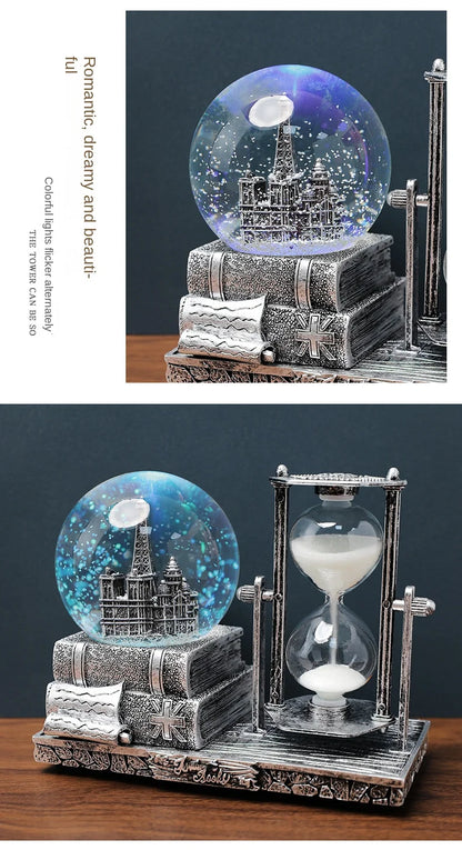 Time Crystal Ball Hourglass Antique