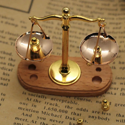 Mini Vintage Balance Scales Ornament