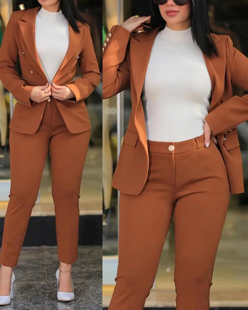 Casual Long Sleeve Suit