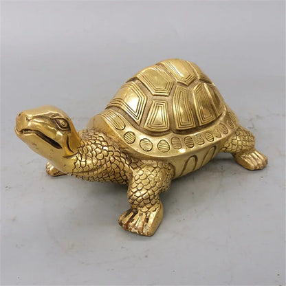 Copper Turtle Sculpture for Home Office Decoration