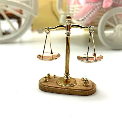 Mini Vintage Balance Scales Ornament