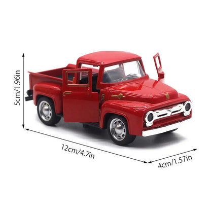 Red Metal Truck Toy Vintage