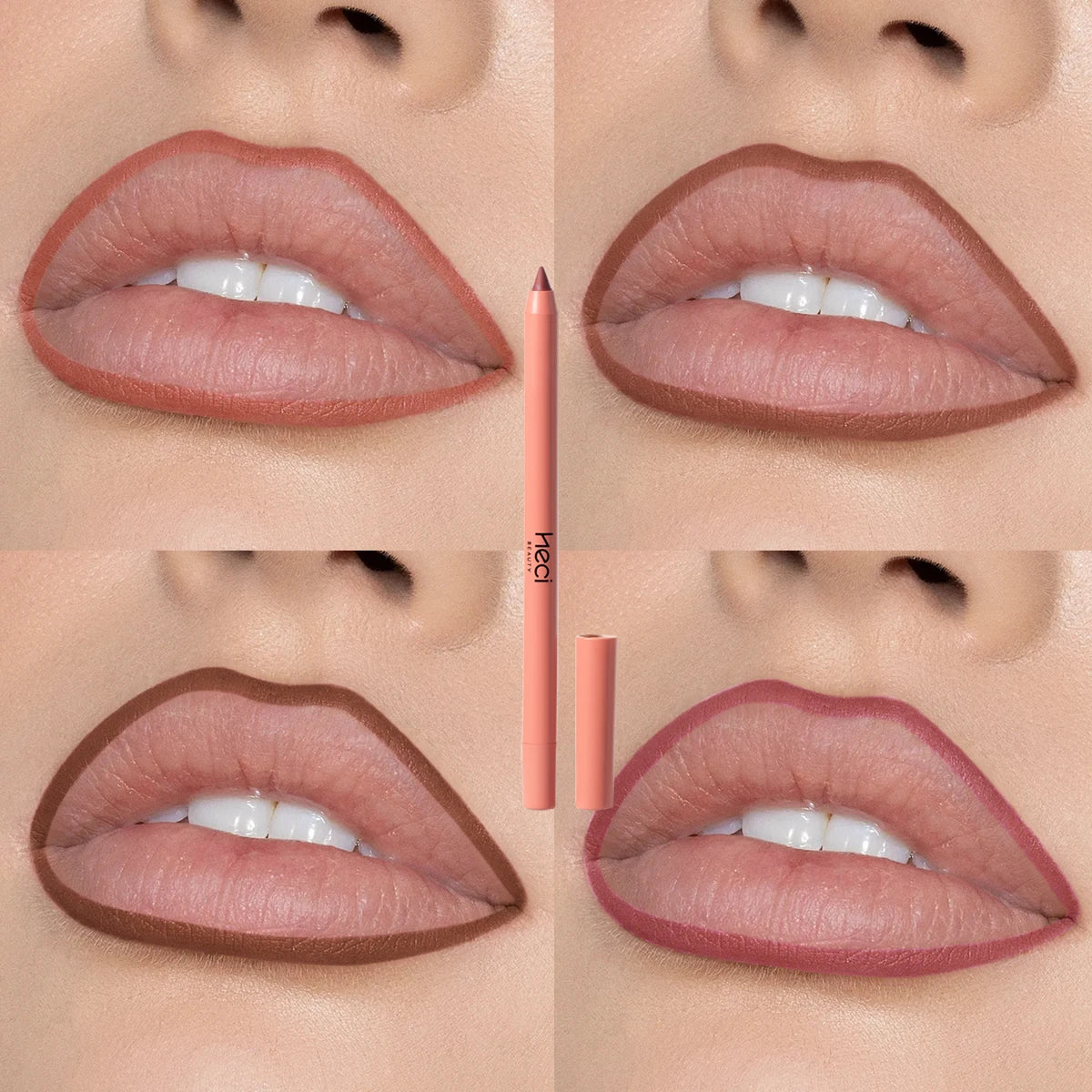 4 Colors Retro Lips Make Up Waterproof Lip Liner