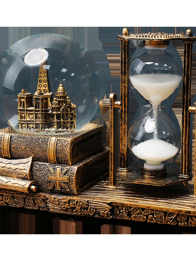 Time Crystal Ball Hourglass Antique