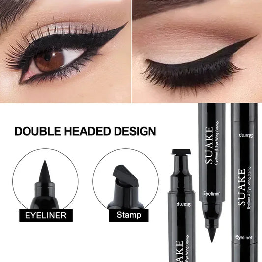 2 In1 Stamp Liquid Eyeliner Pencil Water Proof  Seal Eye Liner