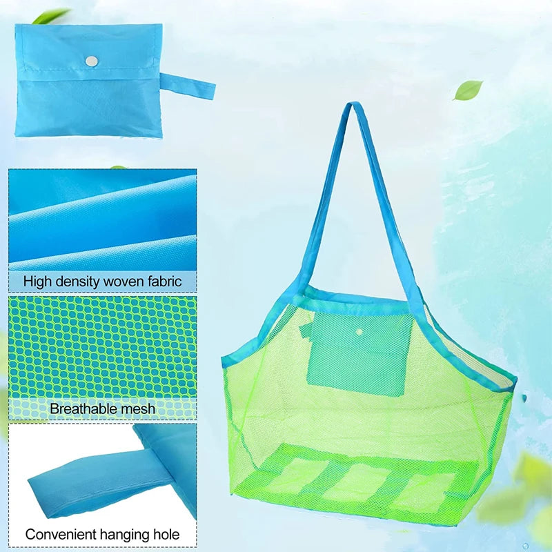 Children Sand Away Protable Mesh Bag Kids Toys