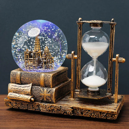 Time Crystal Ball Hourglass Antique