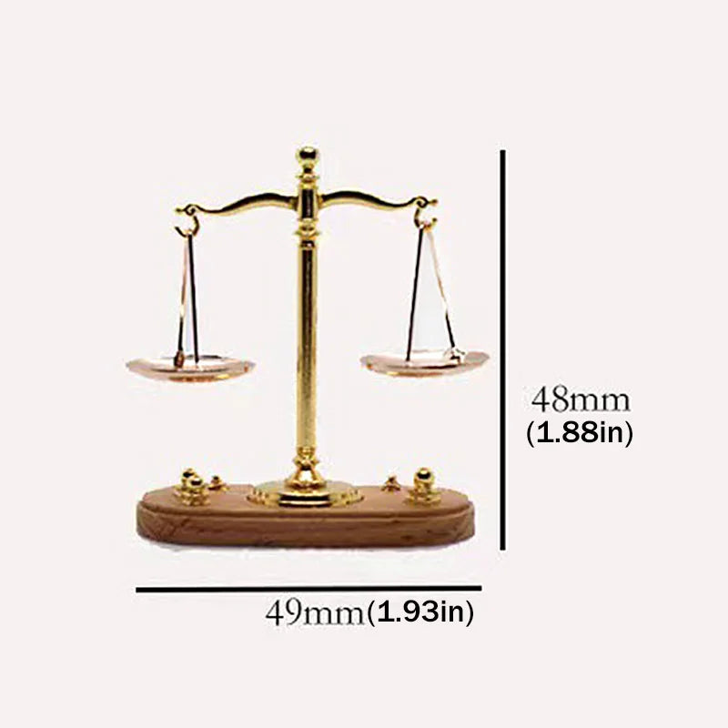 Mini Vintage Balance Scales Ornament