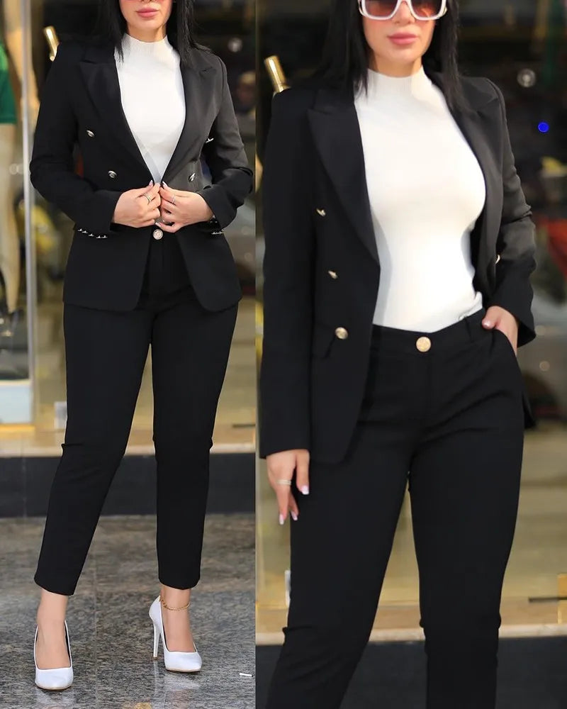 Casual Long Sleeve Suit
