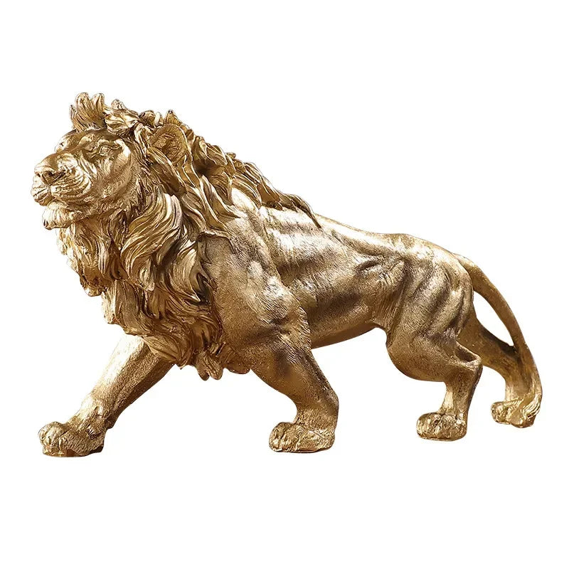 Golden Lion King Resin