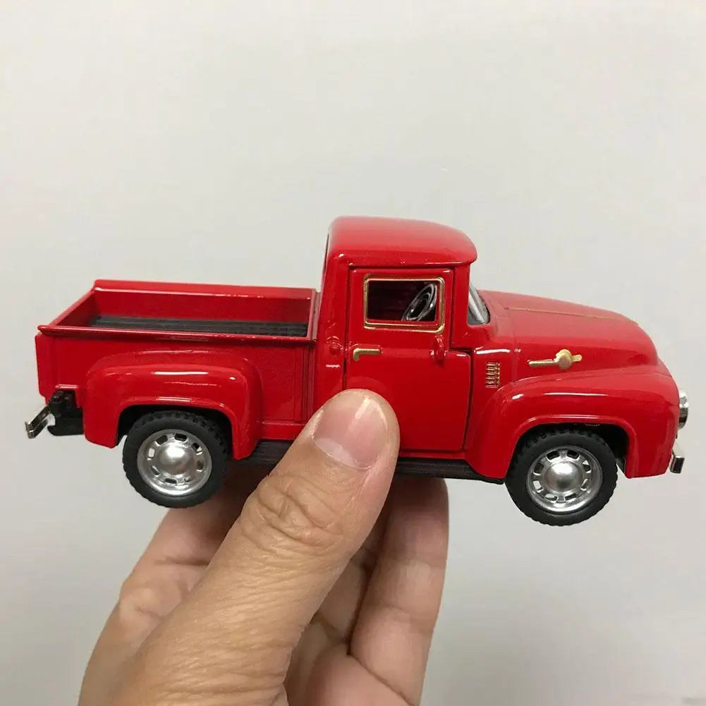 Red Metal Truck Toy Vintage